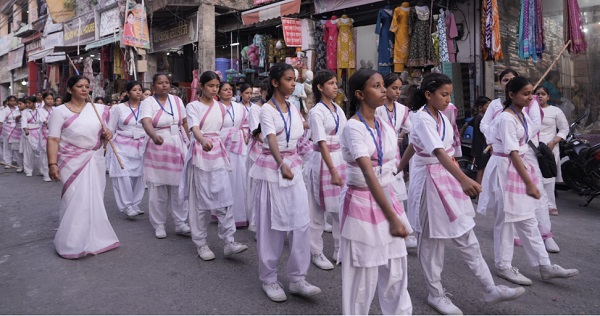 काशीपुर में राष्ट्र सेविका समिति उत्तराखंड प्रान्त का पथ संचलन संपन्न, 160 सेविका बहिनों ने लिया हिस्सा