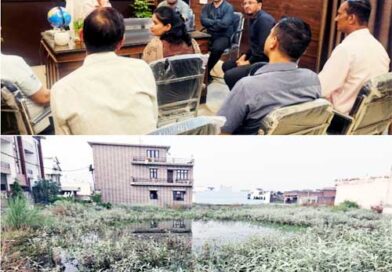 खाली प्लॉटों/भूखण्डों में वर्षा जल भराव की समस्या से संभावित दुर्घटनाओं की रोकथाम के लिए समीक्षा बैठक