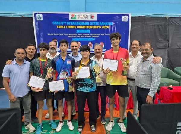 हल्द्वानी : टेबल टेनिस में राज्य के युवा खिलाड़ियों का दमदार प्रदर्शन,शोएब अहमद ने बढ़ाया खिलाड़ियों का हौसला