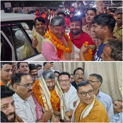 हल्द्वानी: राज्यसभा उम्मीदवार बनते ही दिनेश आर्य का भव्य स्वागत, ढोल-नगाड़ों के साथ जश्न, बोले कांग्रेस शुद्धिकरण के नाम पर समाज को बांट रही